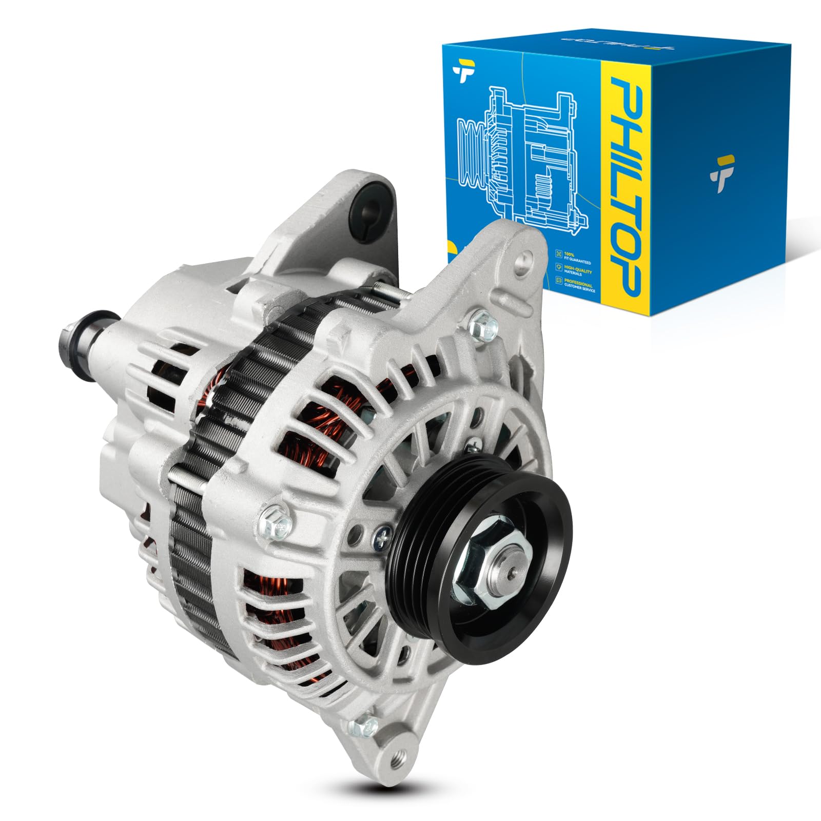 PHILTOP New Alternator 13973N Fit for 2001-2006 Hyundai Elantra