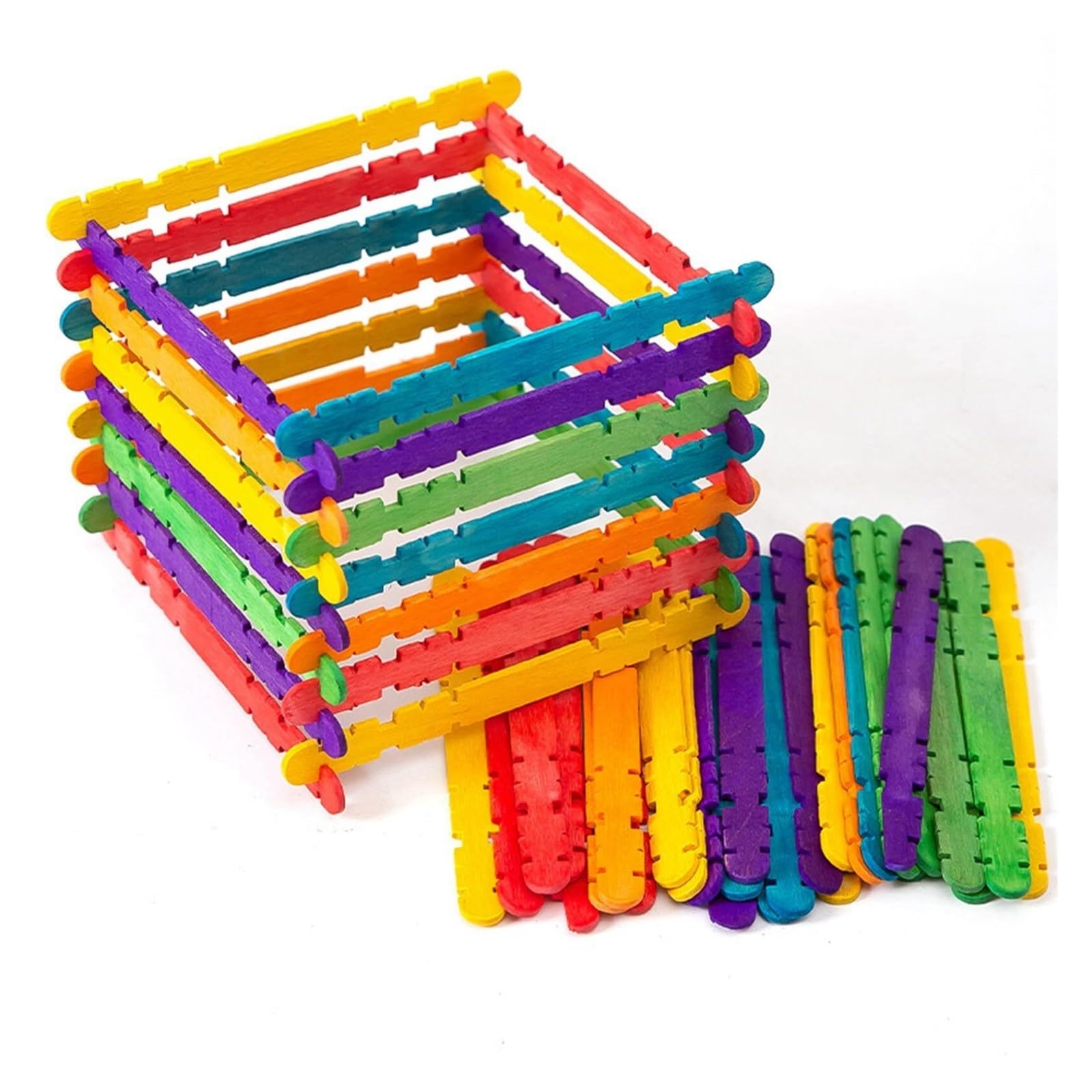 Lot de 200 bâtons de gâteau réutilisables en acrylique naturel de 11,4 cm de long pour travaux manuels, épilation, épilation, loisirs créatifs (naturel, 12 cm)