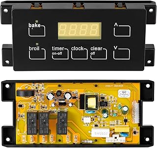 5304518660 316455400 316222801 Range Oven Stove Clock Timer Control Board Replacement Part Compatible for Frigidaire Electrolux Kenmore Electric Range, 7 Button