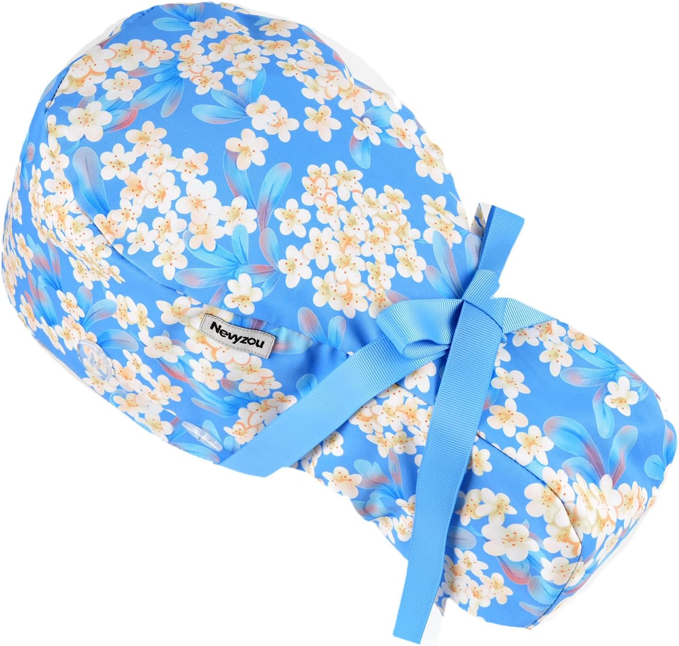 Satin Lined Scrub Cap for Women, Work Hat Medical Dental Surgeon Adjustable Elastic...