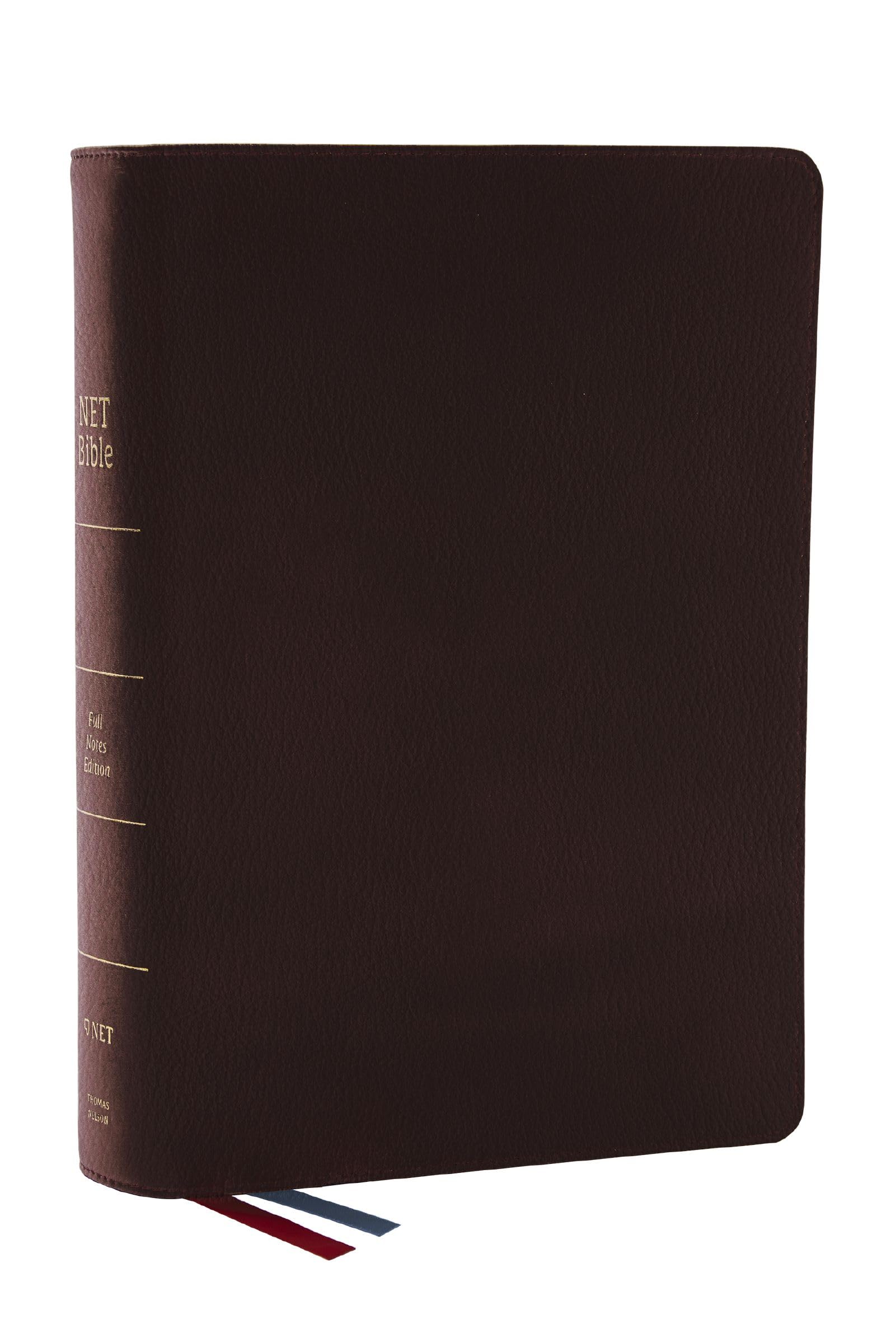 NET Bible, Full Notes Edition (NET, Brown Genuine Leather, Comfort Print, Thumb Indexed): Holy Bible