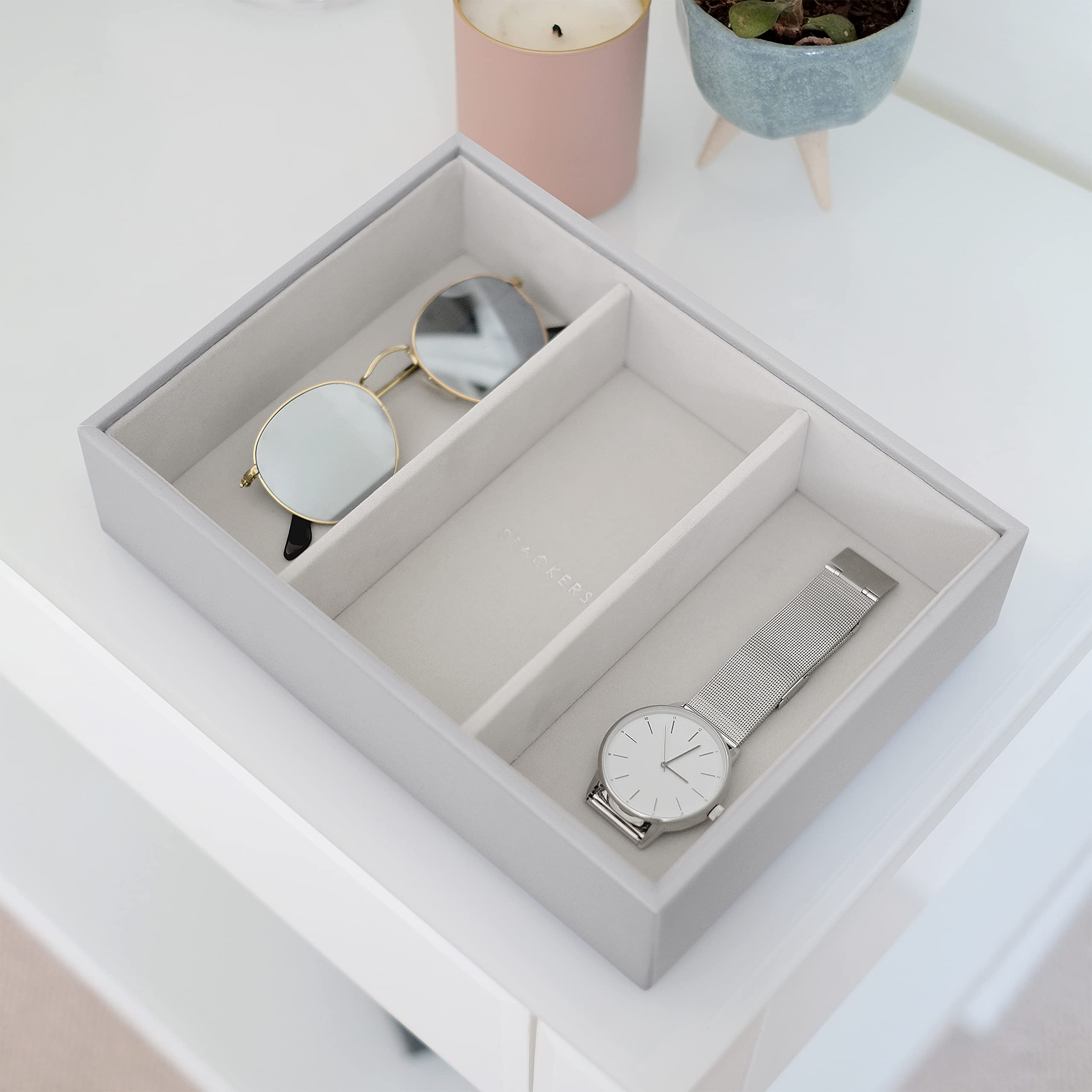 Stackers Lidded Pebble Grey Mode-accessoire ✔️ online kopen