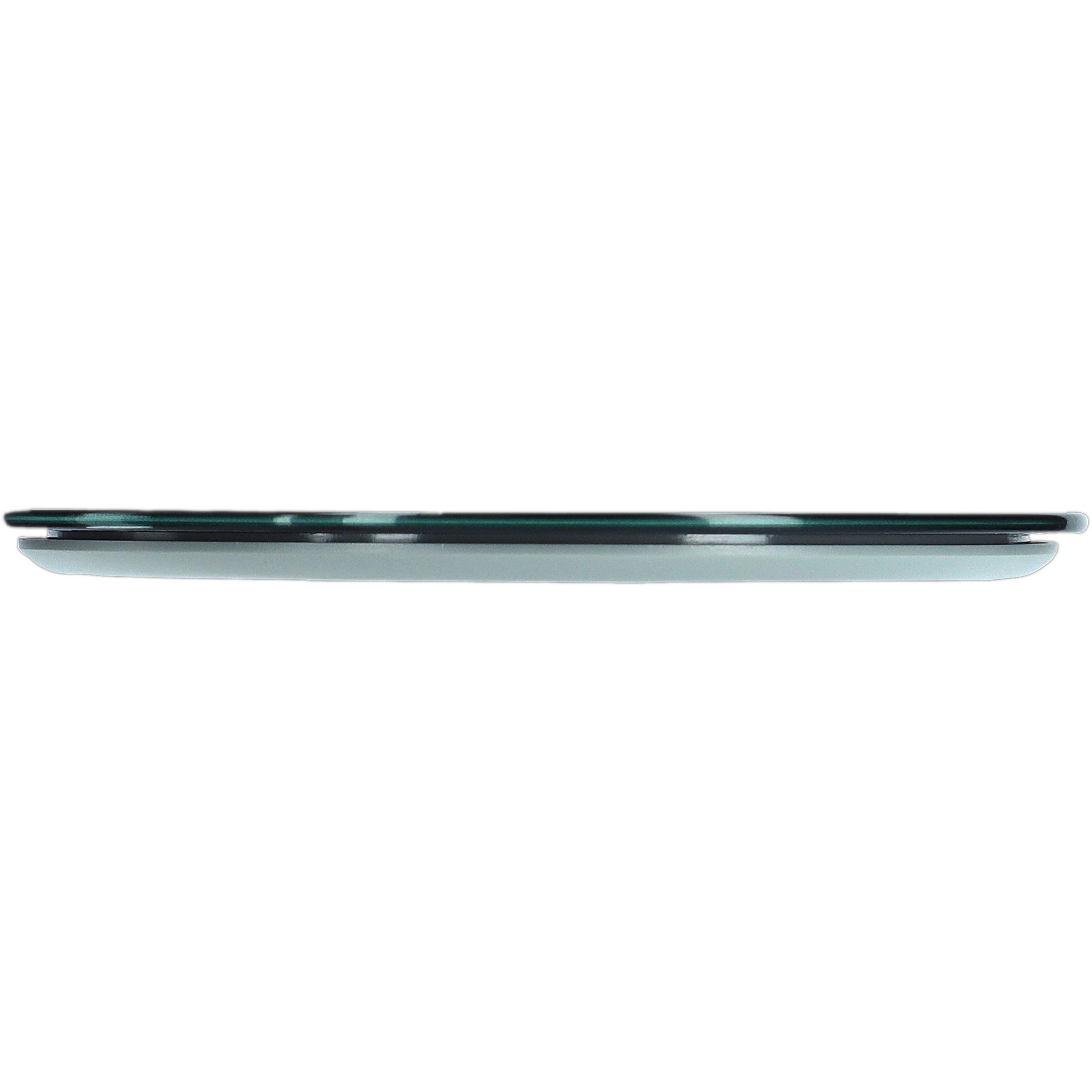 Taylor Balanza Digital de Vidrio de Cocina de Diseño Ultrafino y Redondo, Compacta, Función de Peso con Tara de Nivel Profesional con Alta Precisión, Negro, 5 kg de Capacidad
