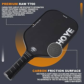 Amazon | Aihoye PRO ピックルボールパドル - 未加工 T700 カーボン