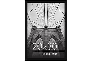 Americanflat 20x30 Black Picture Frame with Polished Plexiglass