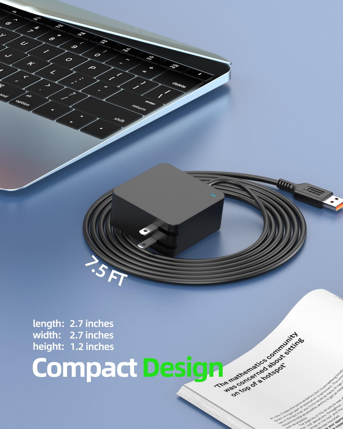 Amazon.com: 65W 40W Charger Replacement for Lenovo Angled