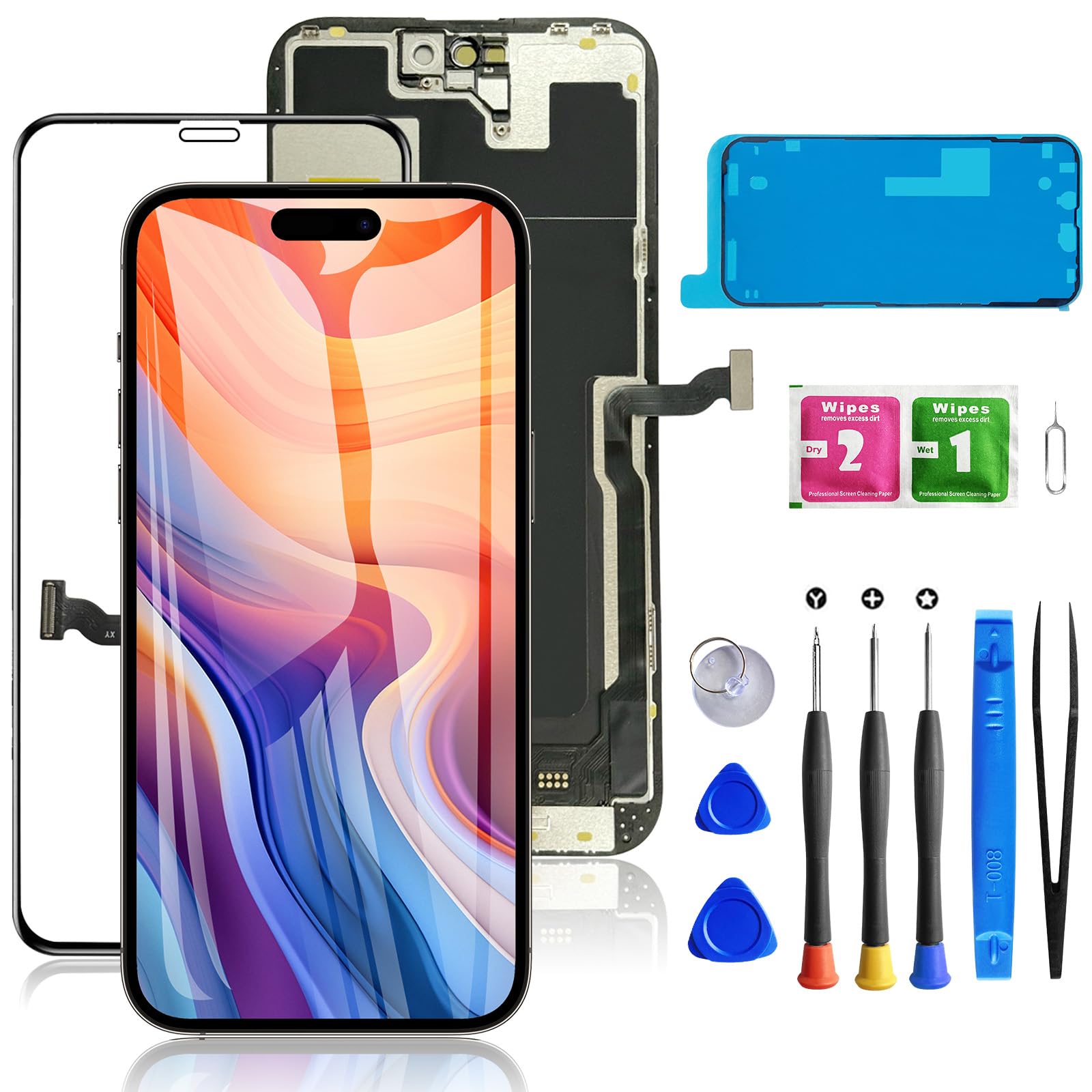 Amazon.com: Mobkitfp for iPhone 14 Pro Max Screen Replacement, LCD