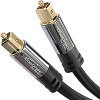 KabelDirekt – 5x 2m Cavo TOSLINK (Ottico Audio Digitale, Connettore TOSLINK Maschio)