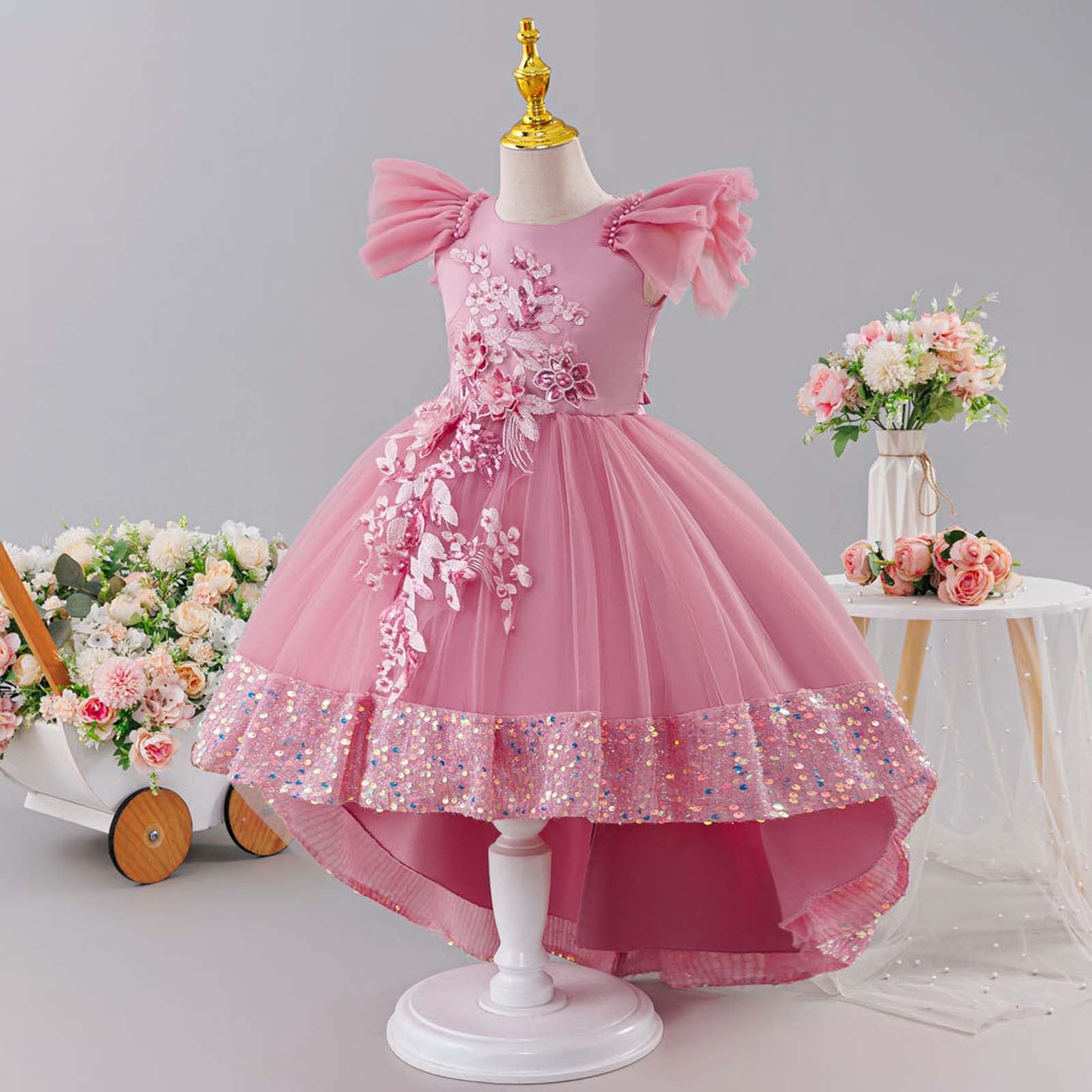 Genérico Tutu Ballet Niña Tutu Niña Falda para el día a día Vestido Festivo con Falda Multicapa Vaporosa, Tutú Versátil Carnavales, Primavera Y Celebraciones Al Aire Libre