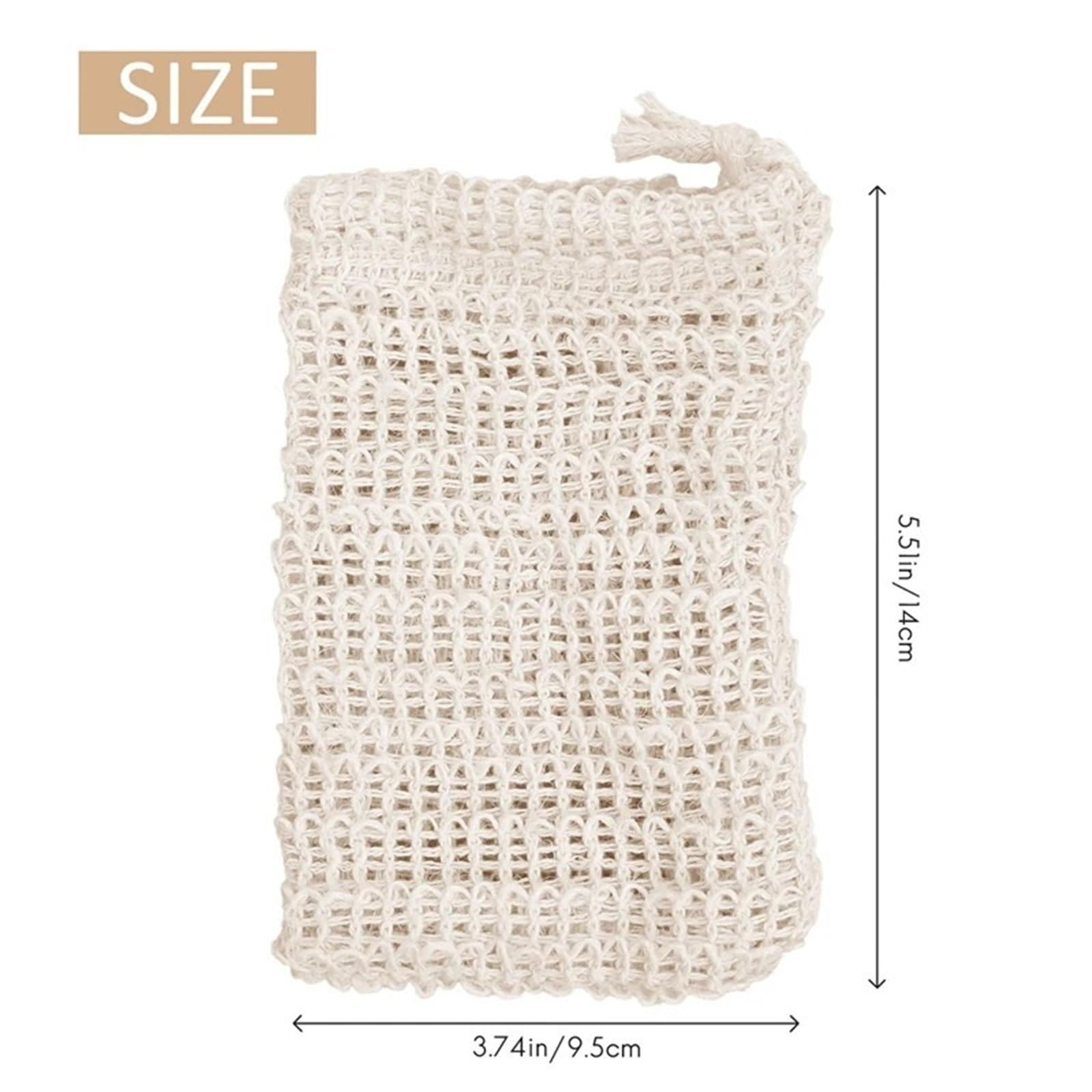 Bolsa de jabón sisal Funda protectora exfoliante