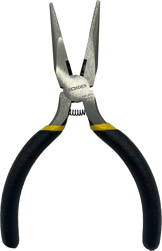 BOOSDEN Needle Nose Pliers 5 inch with Side Cutters, Small Needle Nose