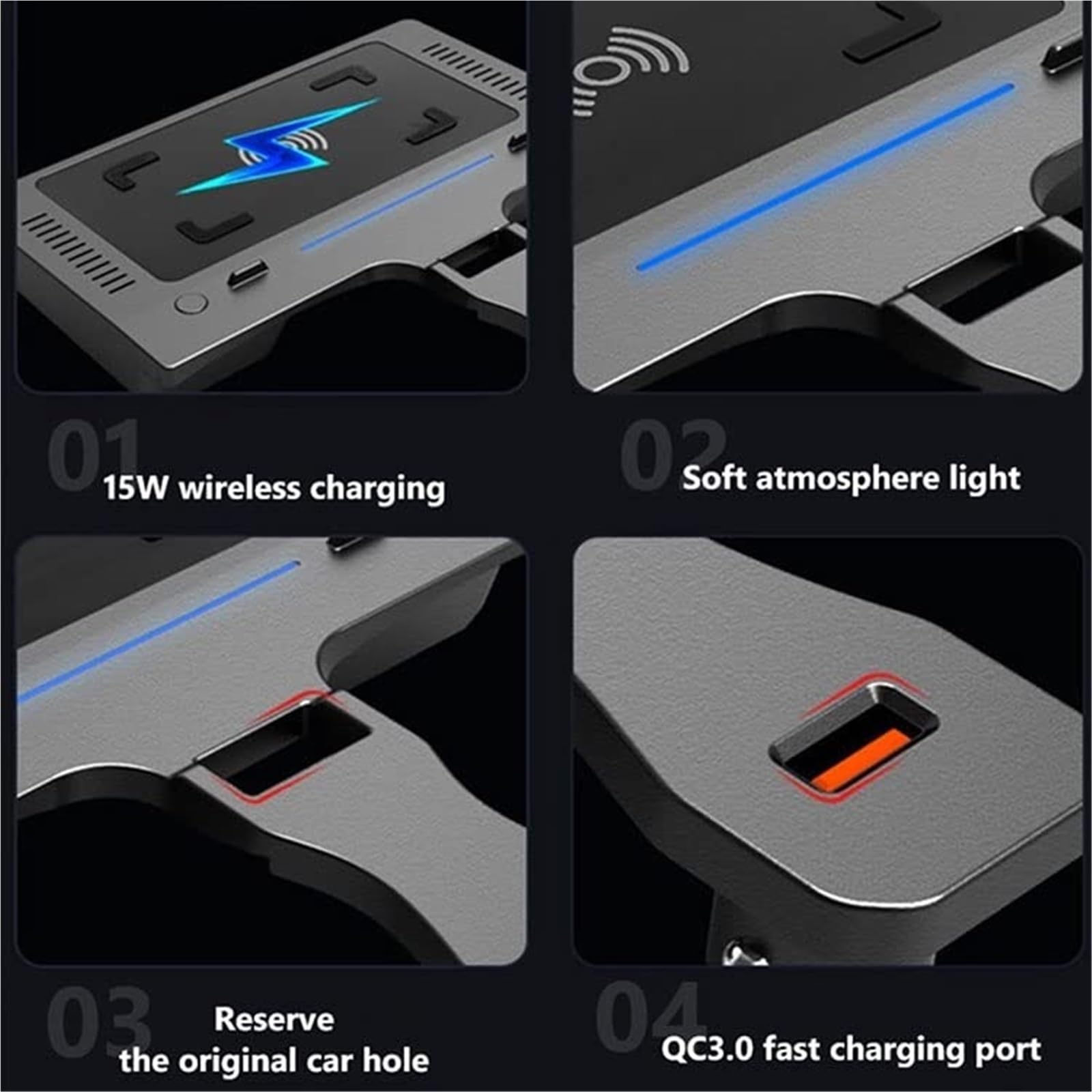 Caricabatterie wireless for auto Caricabatterie wireless QI
