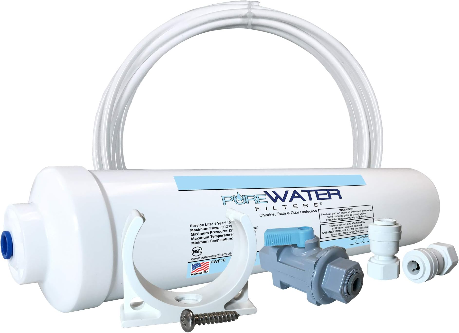 Inline Water Filter Kit for Refrigerators