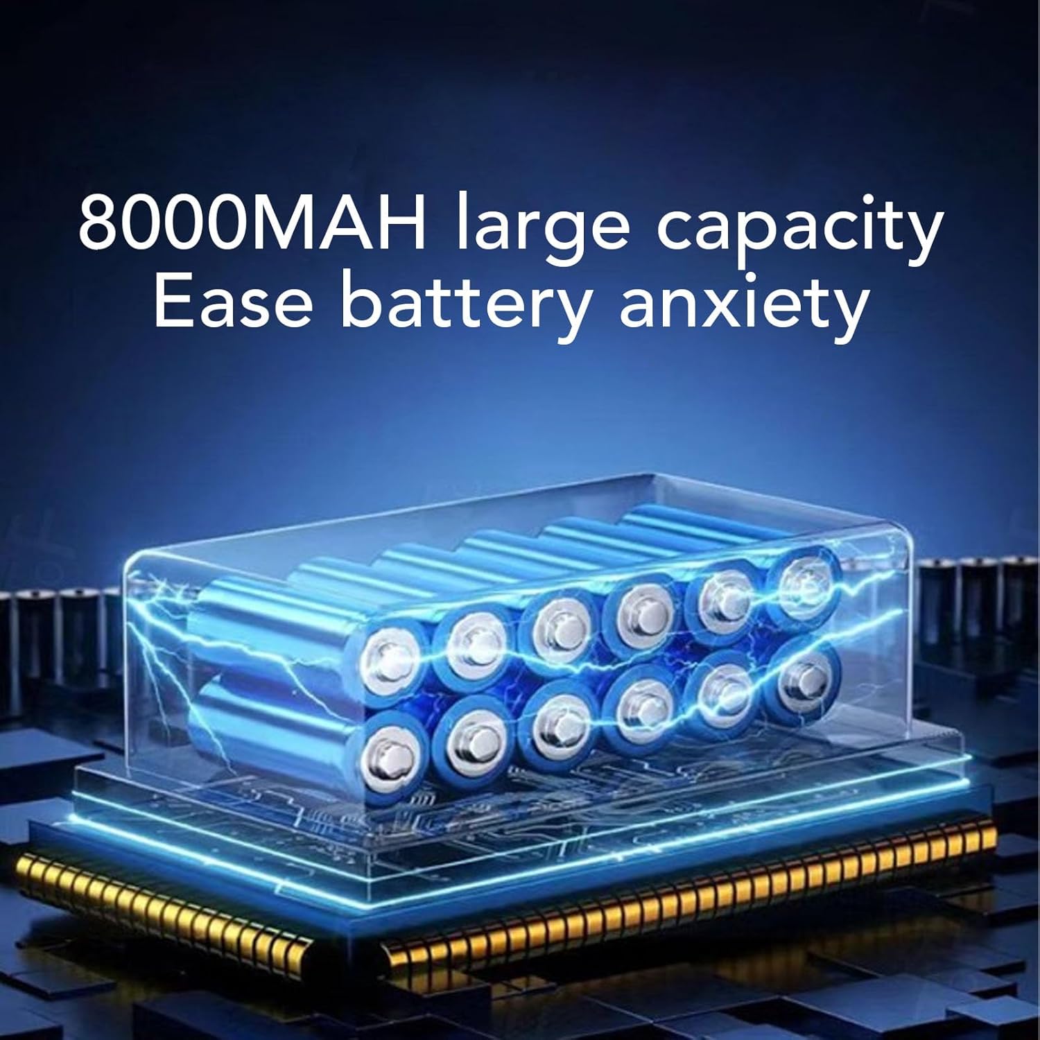 Fafeicy Dry Blower Car Drying, Portable Turbofan with Brushless Motor, Easy Plug and Play, Battery Powered, for Various Tasks, Copper Wind Force Blower (US Plug)