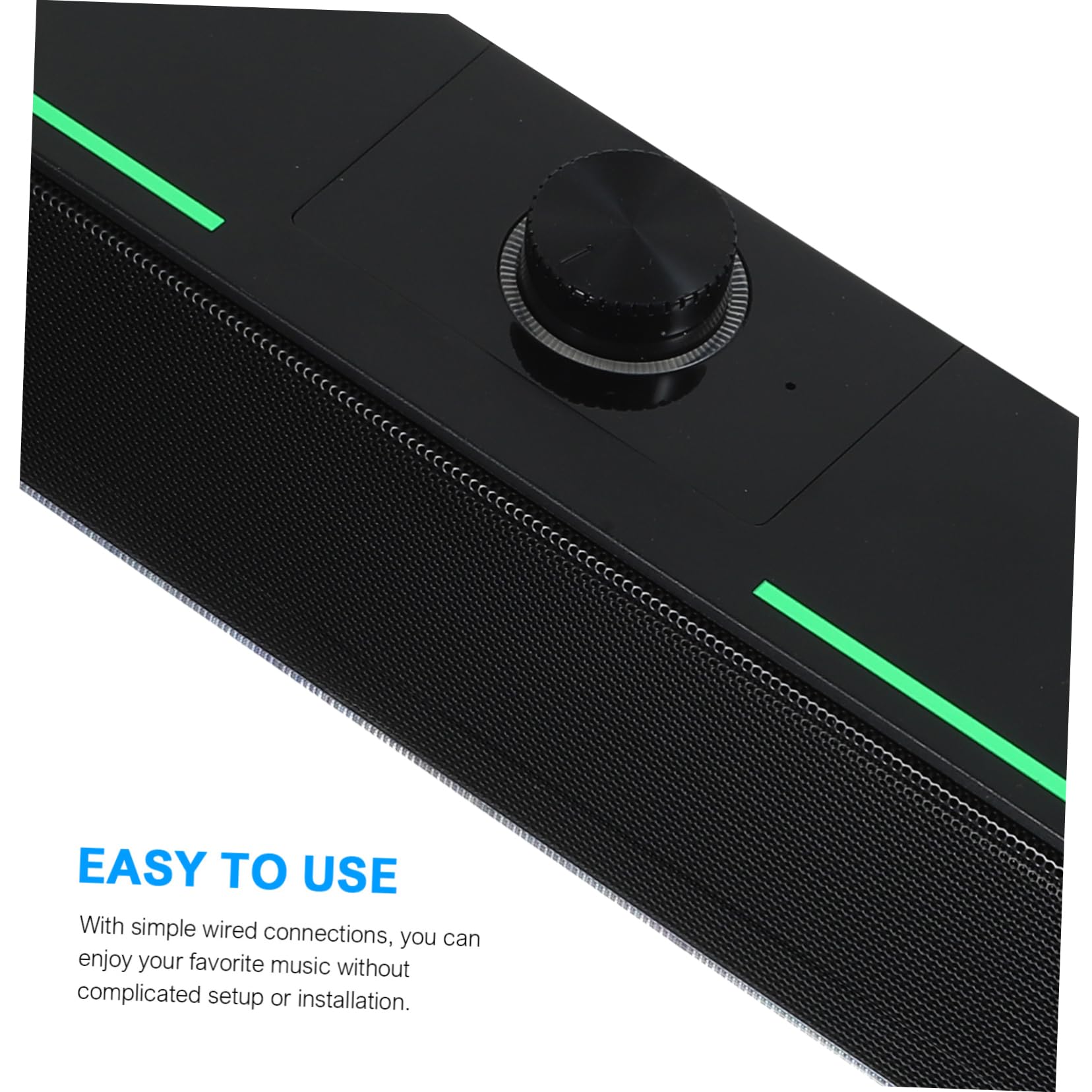 SHINEOFI Soundbar da Tavolo per Smartphone e Tablet, Altoparlante per Computer in Plastica Nera, Design Verticale Compatto Audio Stabile per Casa e Desktop