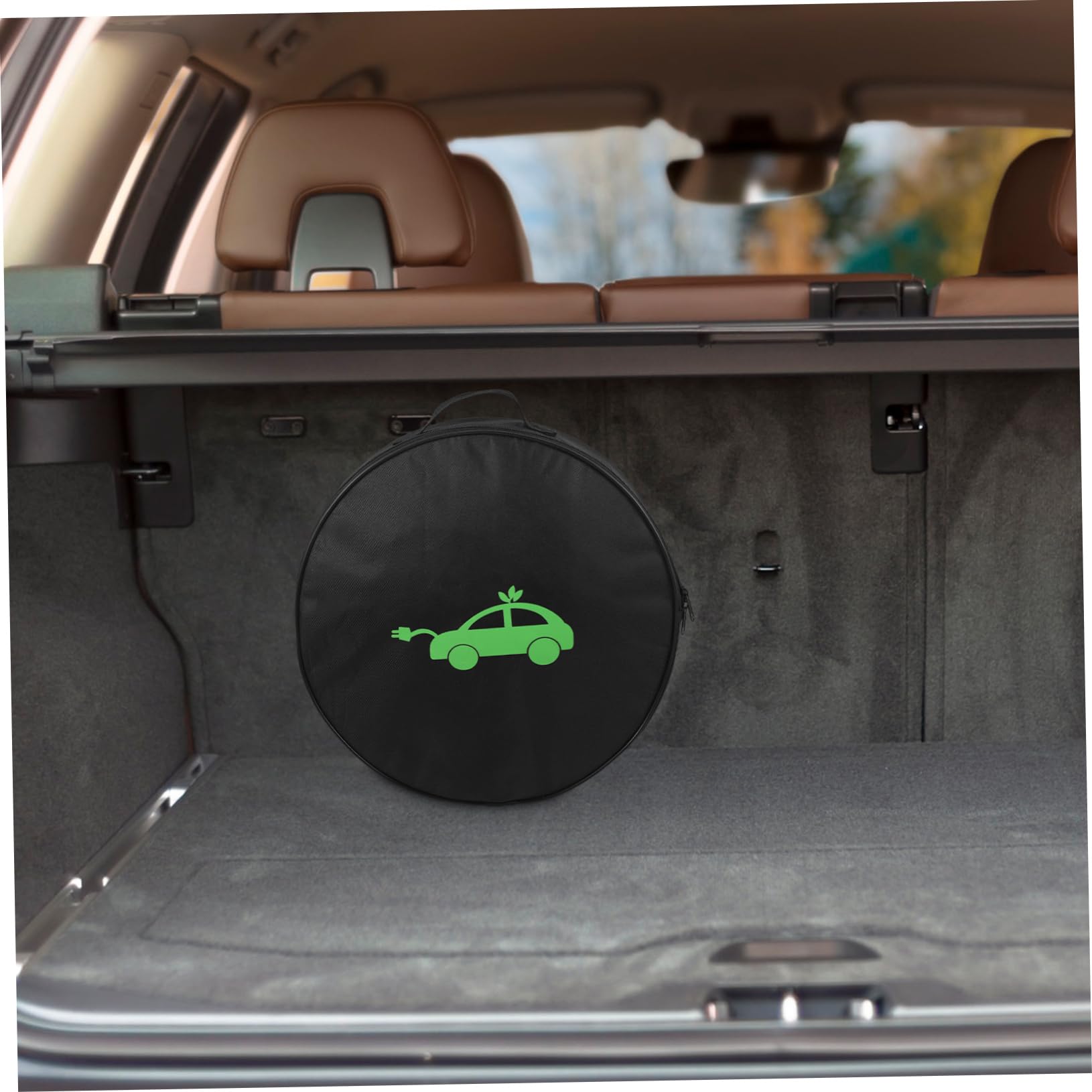 Luxshiny Estuche Organizador para Cargador De Vehículos Eléctricos Portátil y Resistente, Bolsa Redonda y Antichoque para Cables De Carga Ev, Adecuado para Viaje y Uso En Coche