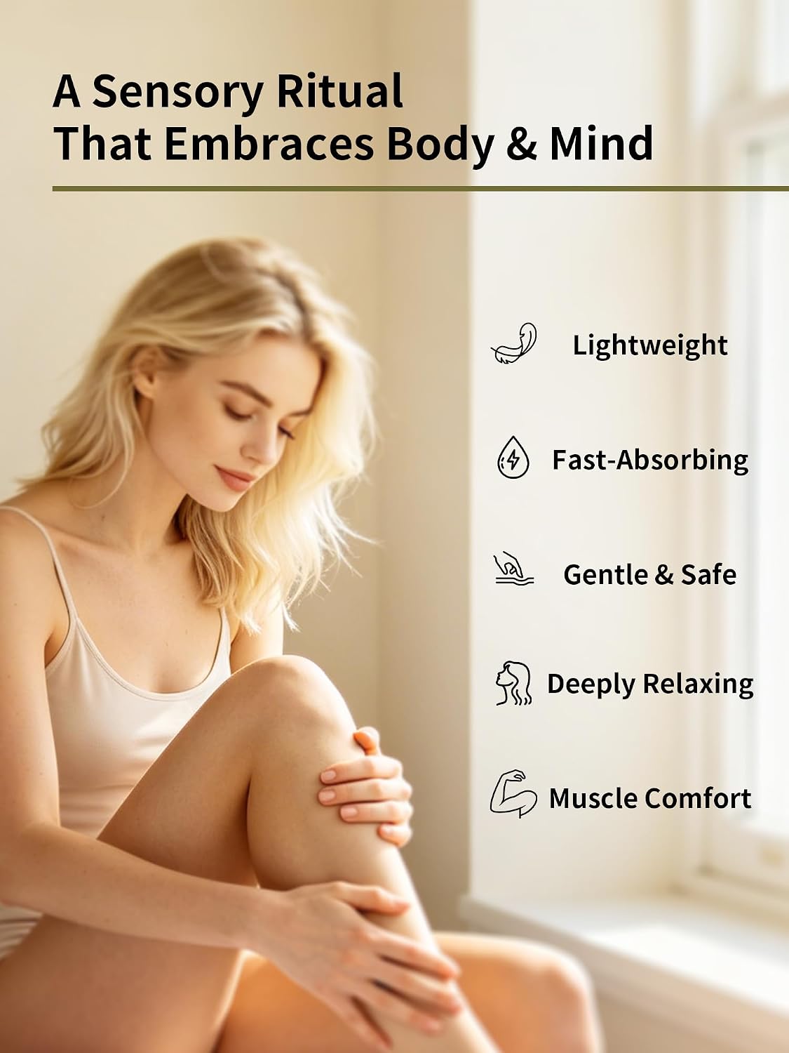 Angelica & Tuberose Body Massage Oil 10.1 Fl Oz | Fast-Absorbing, Non-Greasy Botanical Blend for Spa-Like Massage, Bedtime Rituals & Daily Body Care