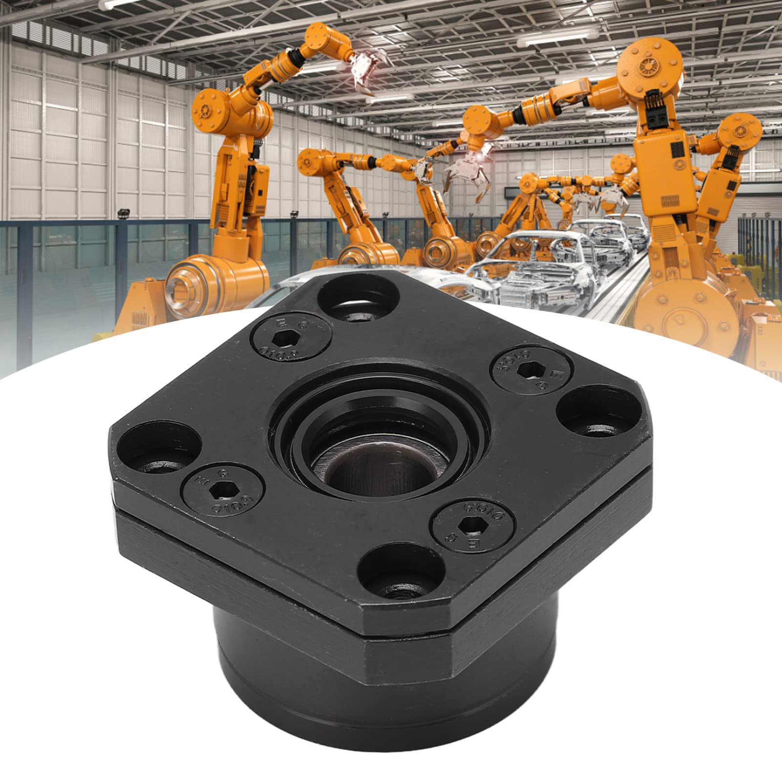 Supporto Terminale Vite a Ricircolo di Sfere FK10 Prestazioni di Rotazione Stabili in Acciaio Al Carbonio Staffa Cuscinetto Supporto Terminale FK10 per SFU 1610 SFU1605