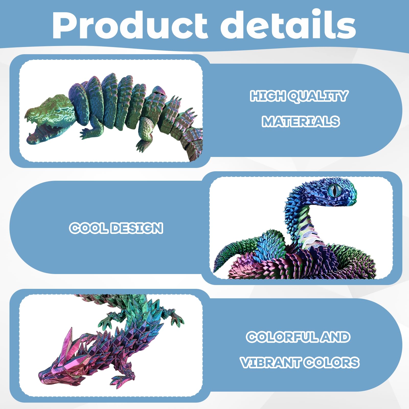 3D Printed Dragon, 3d Printed Animals - Image 3