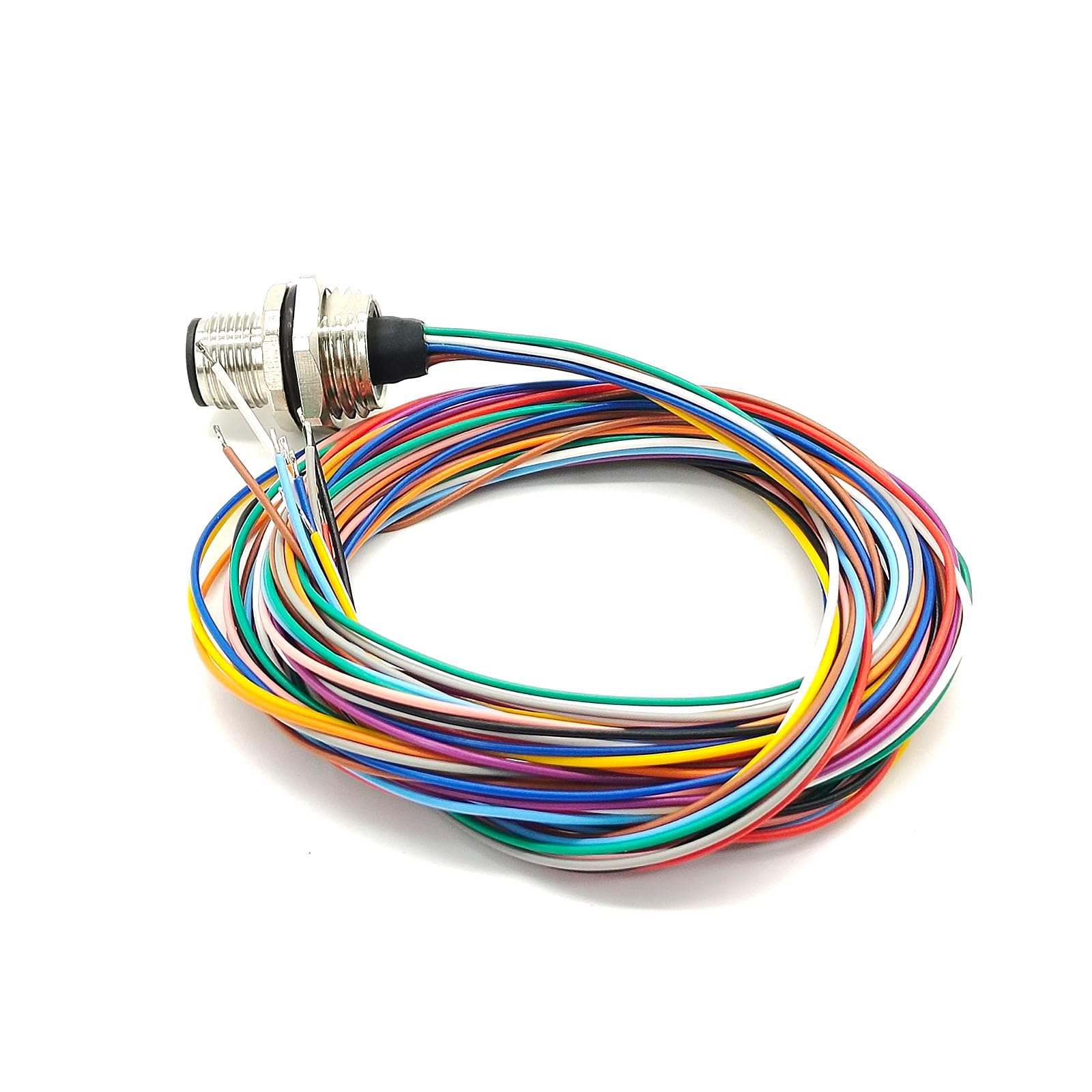 Amazon.com: M12 Male 12Pin Panel Mount Connector with Pigtails