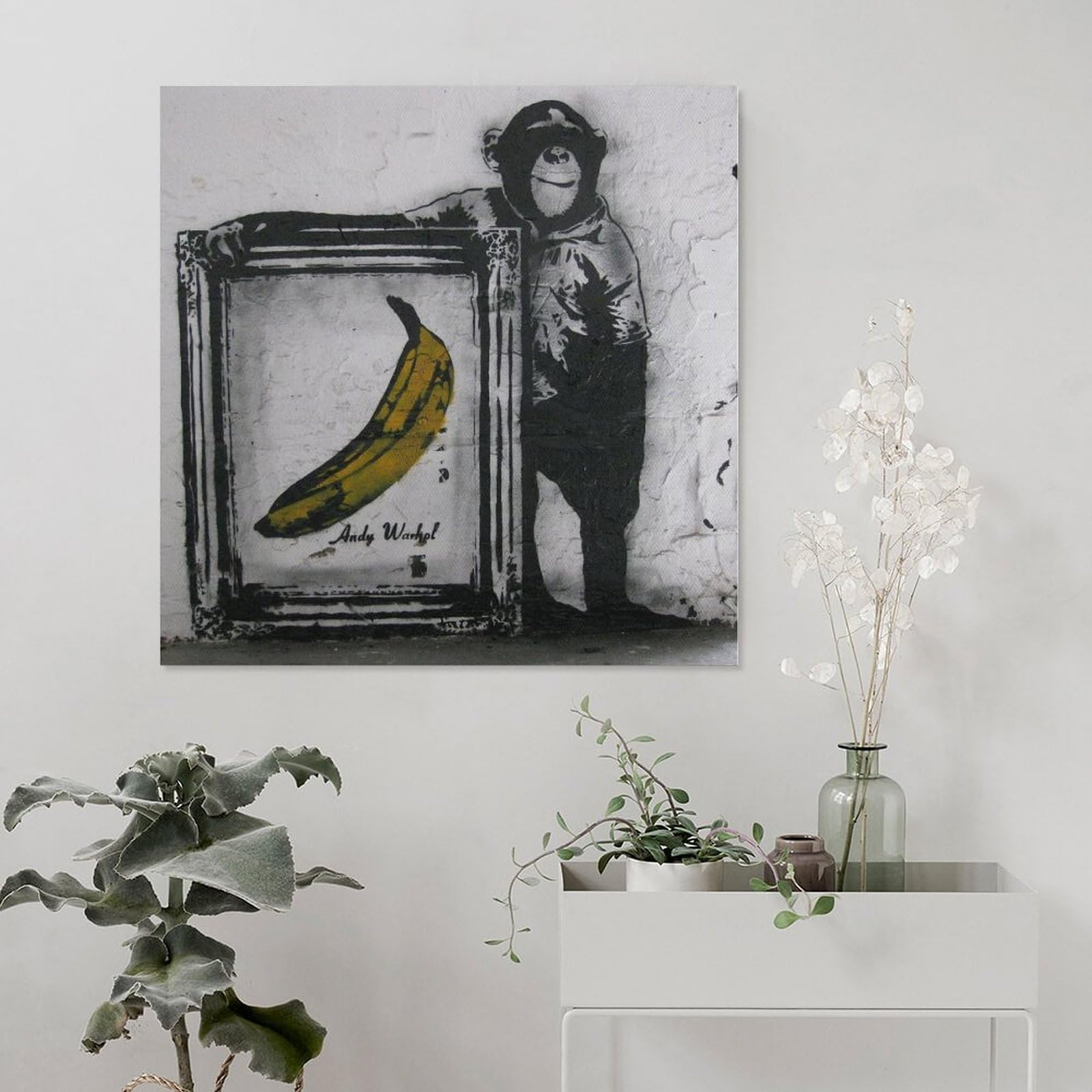 Amazon.co.jp: バンクシー 猿とバナナ ポスター ホーム装飾 アート