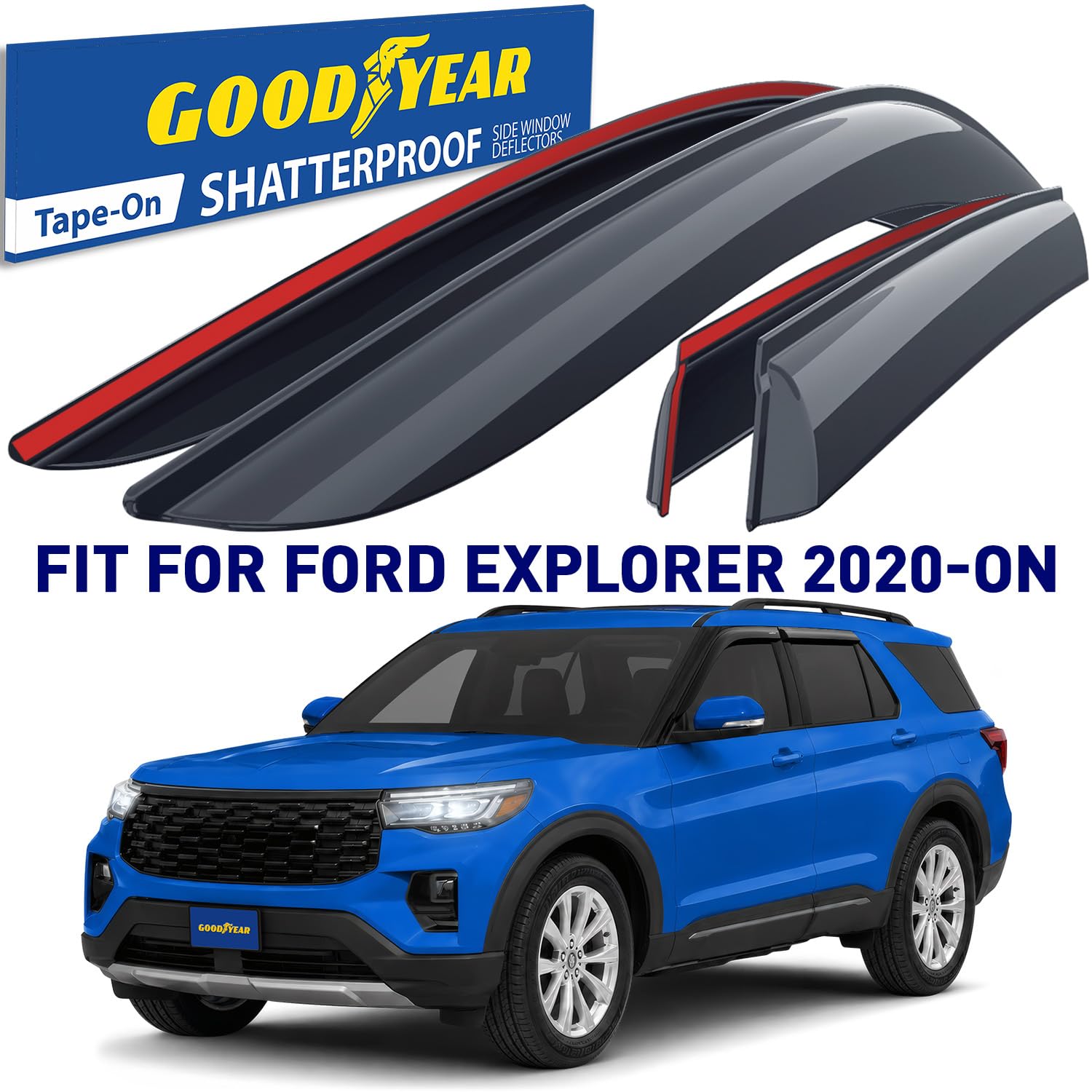 Amazon.com: Goodyear Shatterproof Window Deflectors for Ford