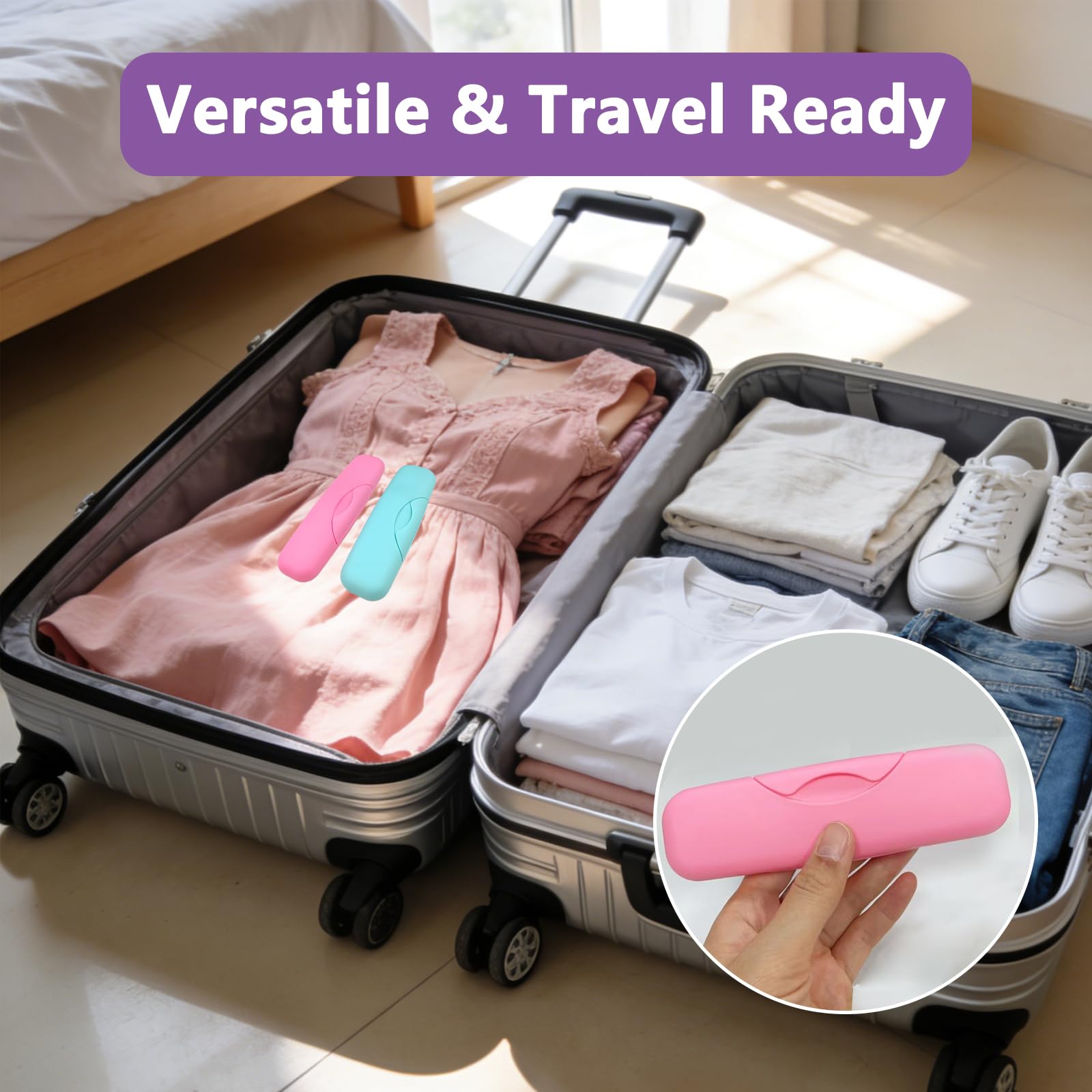 2Pcs Tampon Holder for Purse Small Storage Case and Organizer Bag Portable Feminine Product Bags, Compact Period Bag for Women Discreet Small Pouch that Fits Easily in Any Purse or Pocket
