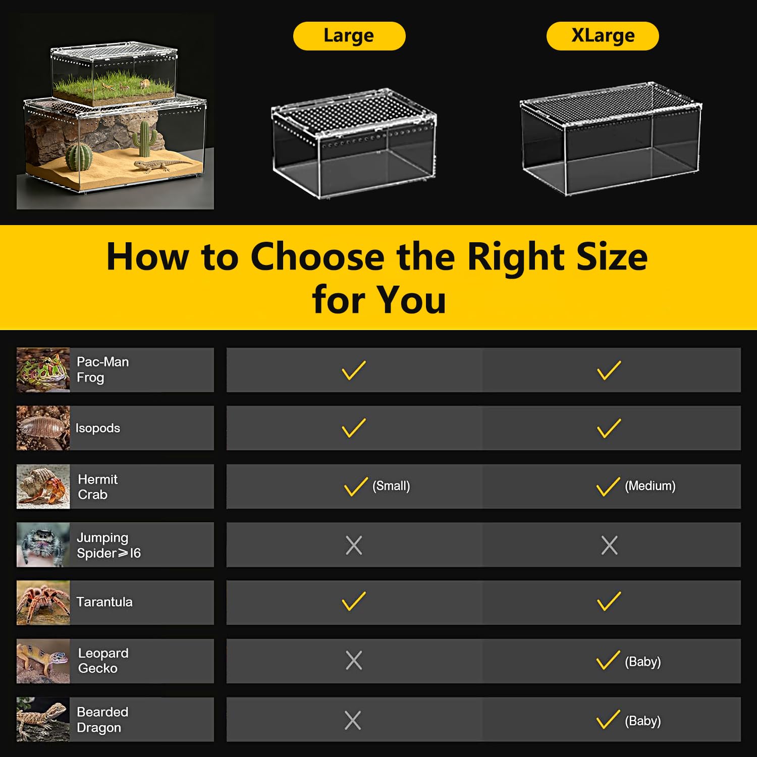 Amazon | Reptile Growth 【組み立て不要】マグネットボタン付き爬虫類