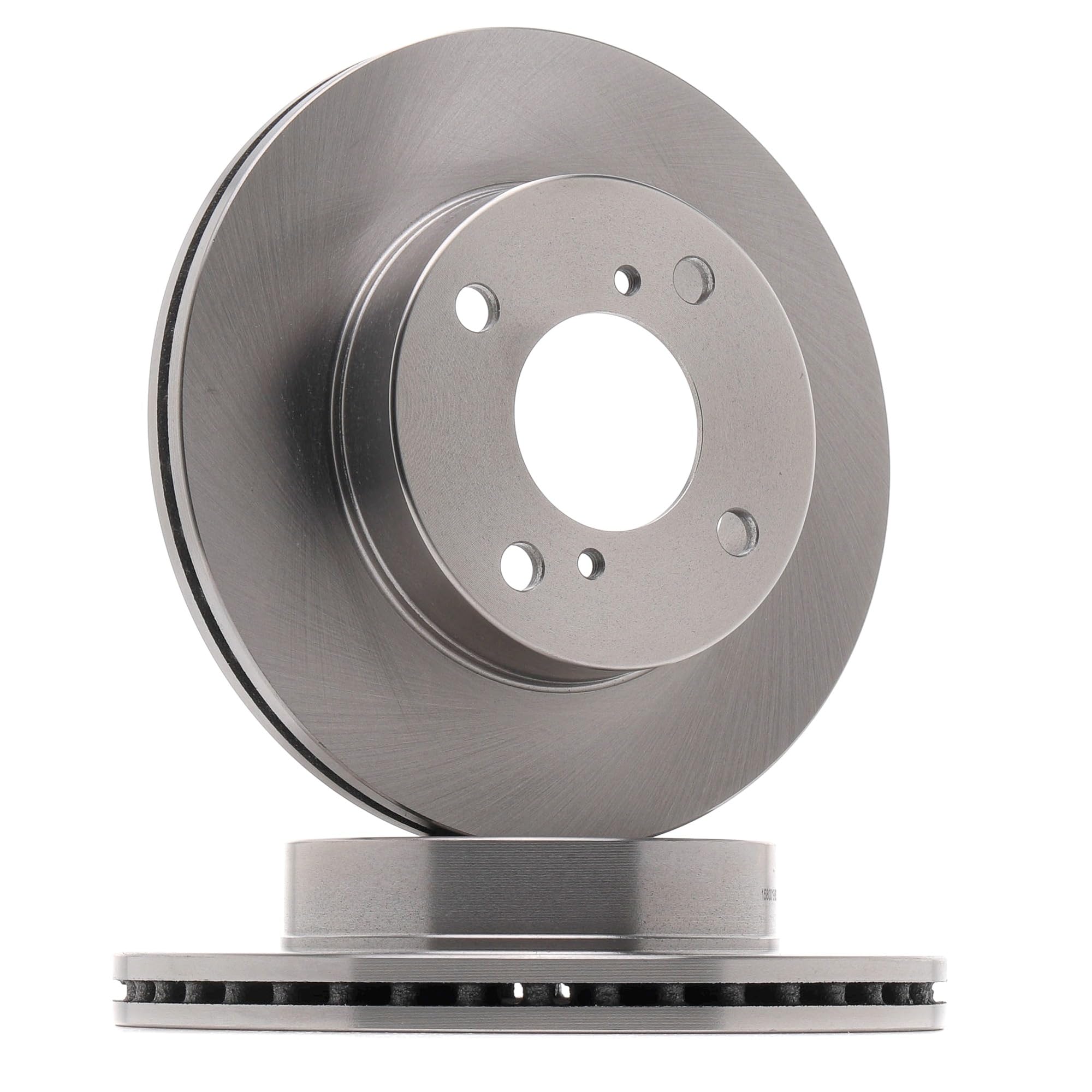 RIDEX 82B0524 2x Disque de frein Avant sans vis/boulons Compatible avec NISSAN PIXO UA0