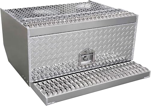 30 Inch Aluminum Step Box Toolbox Storage For Peterbilt 379 359 385 377 378 Semi Truck