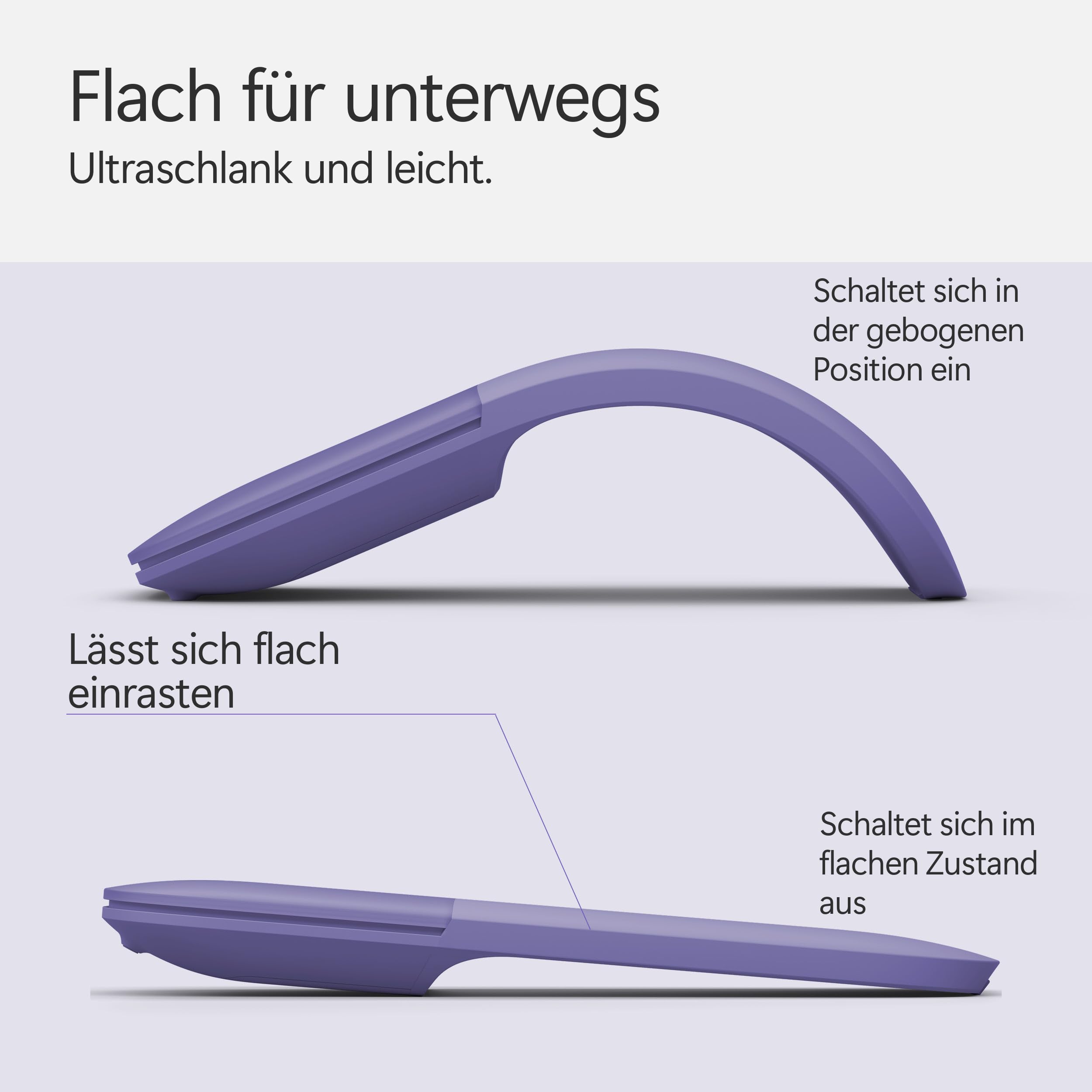Microsoft Surface Arc Maus - Violett – Bild 3