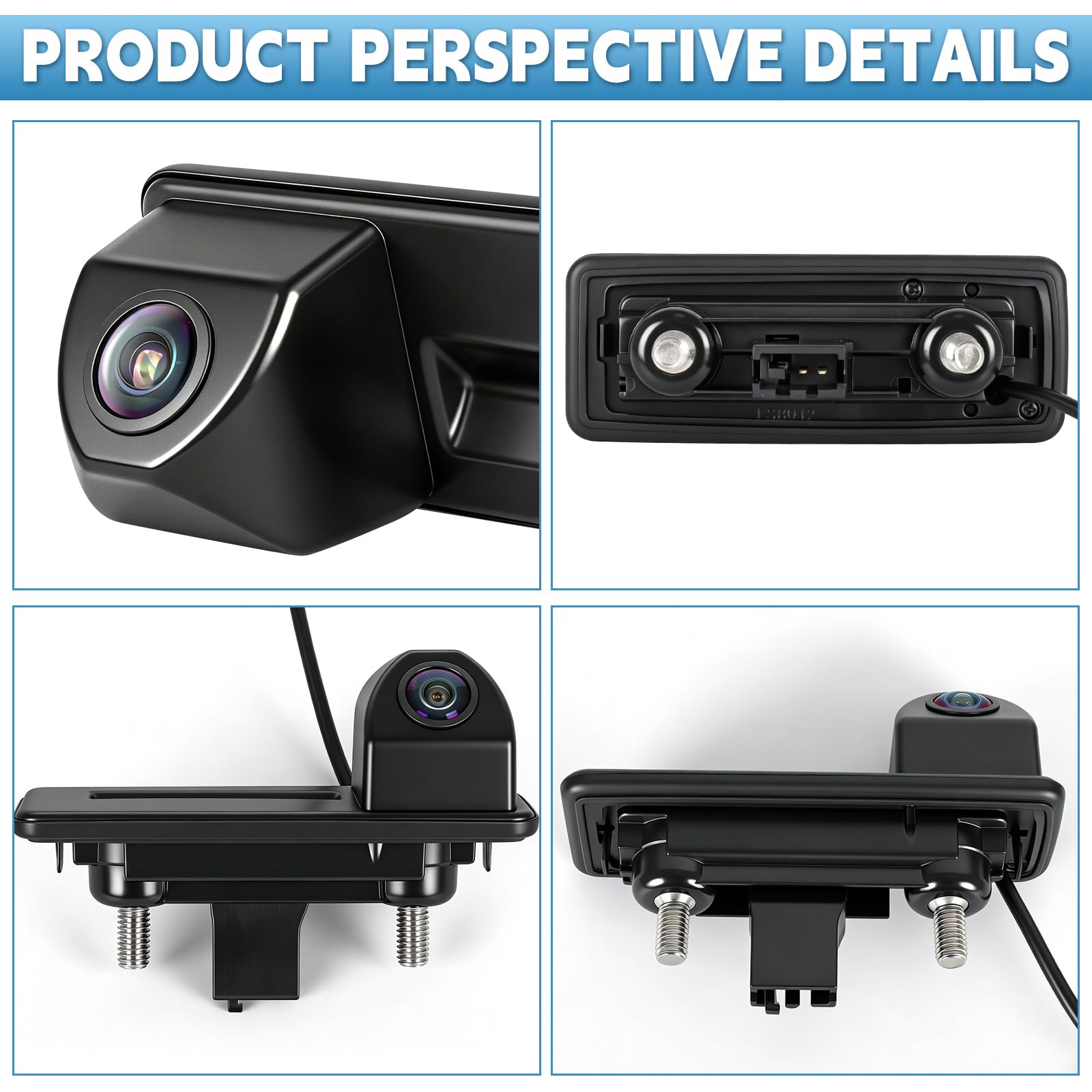 HD 1080P Caméra de Recul de Voiture Remplacement pour Skoda Fabia Audi A1 A3 2012-2015 Yeti Superb Roomster 2010-2016, Grand Angle de 170 Degrés, Vision Nocturne de Voiture