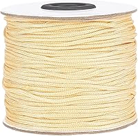 Vista 11 de PH PandaHall 600 yardas de 0.031 in de nailon para cuentas de hilo de cuerda de nudo chino Kumihimo hilo de macramé, cordón de cuerda para macramé
