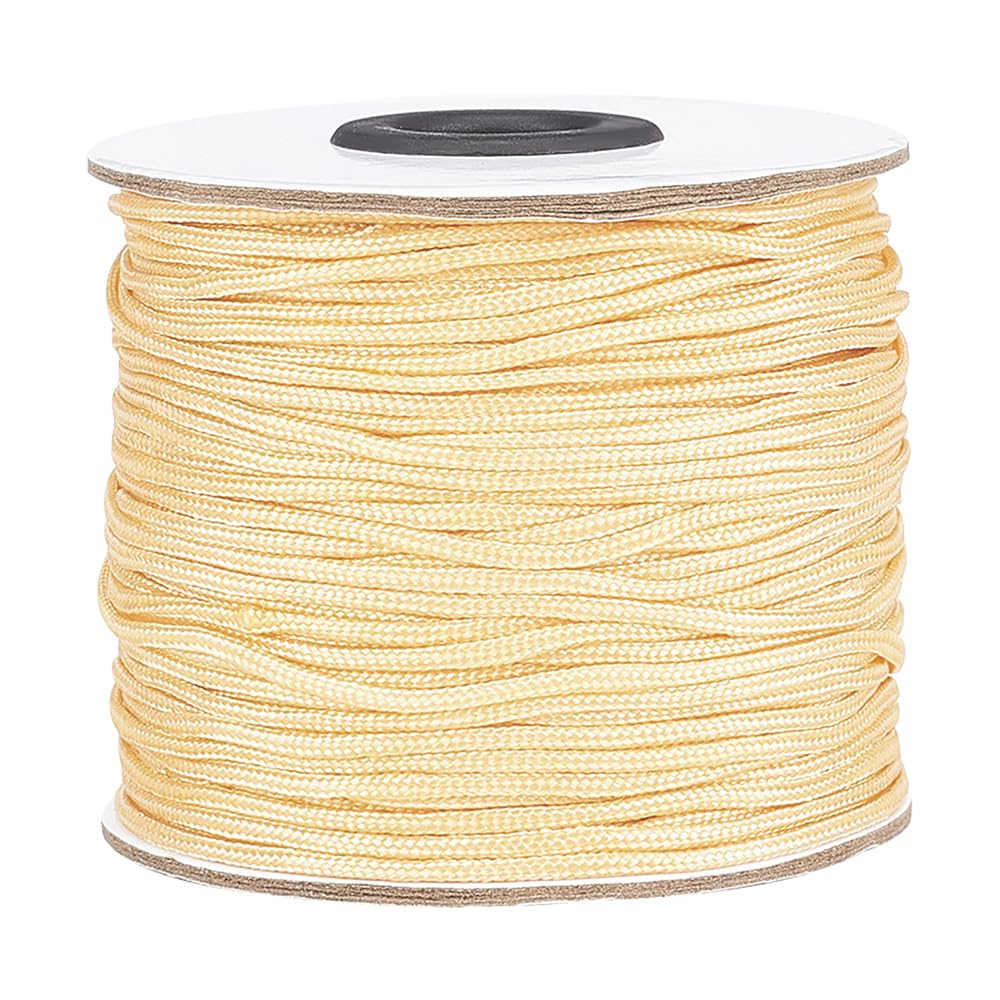 PH PandaHall 1.5mm 100 Yards Nylon Thread Blinds String Beading Cord Bracelet String Braided Lift Shade Cord Kumihimo Macrame Thread for Rollers Windows Roman Shade Repair Friendship Bracelet