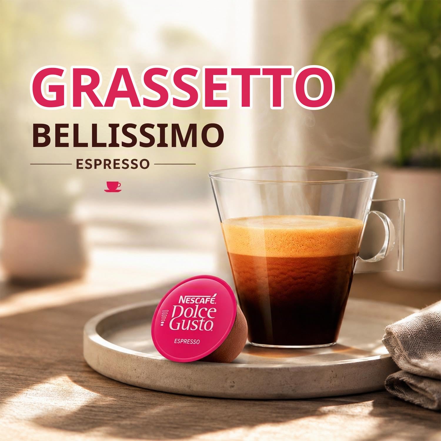 Nescafé Dolce Gusto Espresso Caffè, 6 Confezioni da 16 Capsule, 96 capsule