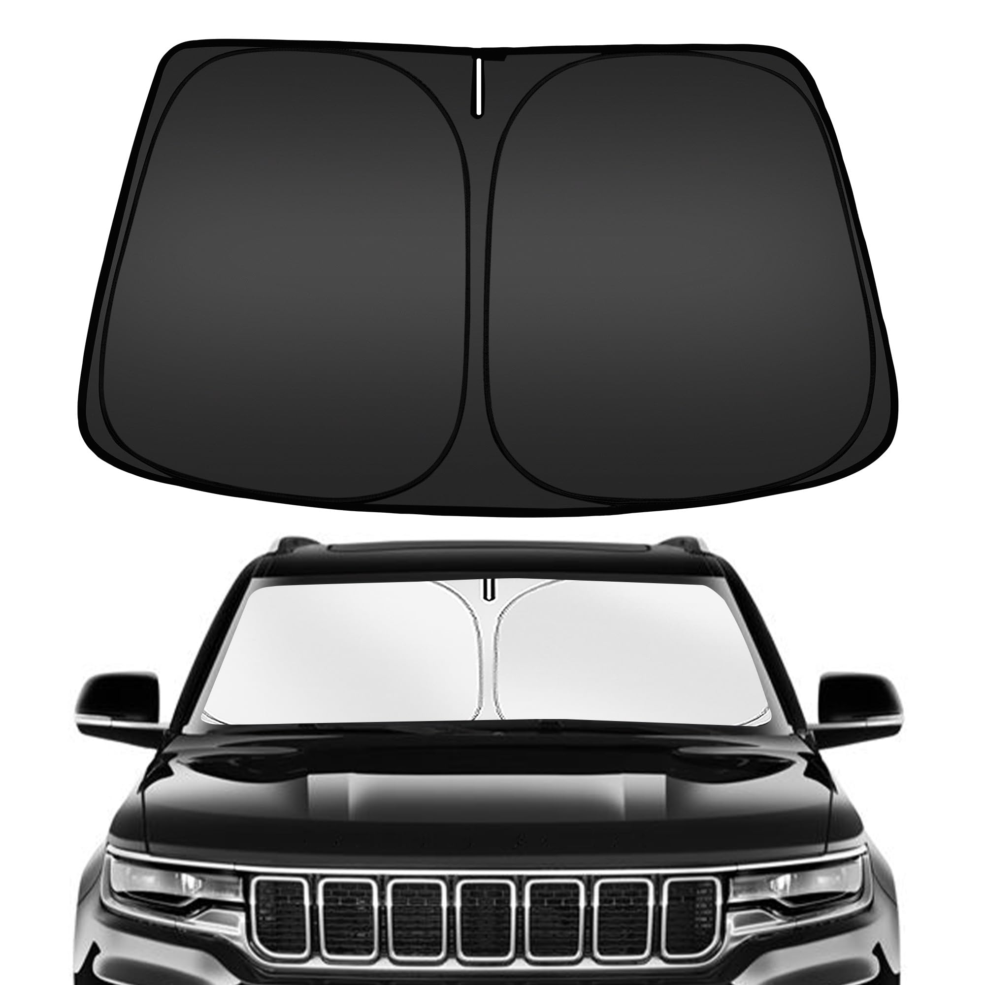 ARISMOTOR Windshield Sun Shade for Jeep Wagoneer 2022-2026 2027