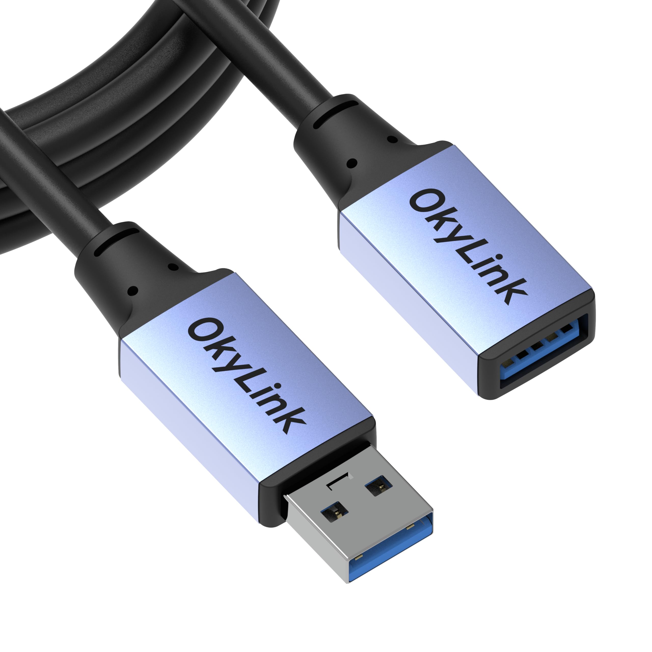 OkyLink USB 3.0/3.2 Gen 1 przedłużacz USB-A na USB-A, 5 Gb/s, 2 m