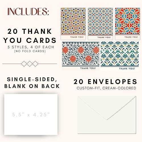 Miniatura 2 de 20 tarjetas de agradecimiento premium con sobres, profesionales de 4 x 6, elegantes tarjetas de agradecimiento para profesionales de negocios,