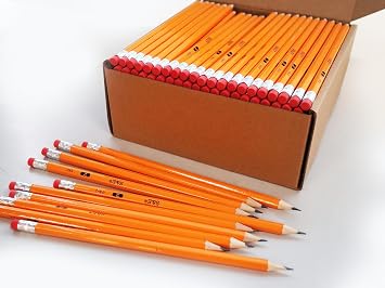 S & E TEACHER'S EDITION #2 HB Pencils 200 Count, Pre-Sharpened Wood-Cased Pencils with Eraser Tops, Yellow Bulk Pencil for Classroom Teacher Supplies, Writing, Drawing & Back to School