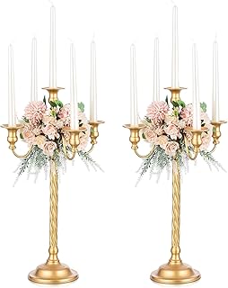 Romadedi Candelabra Gold Candle Stand: 28
