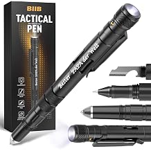 BIIB Gifts for Men Multitool Pen with LED for Fire Brigade Gift