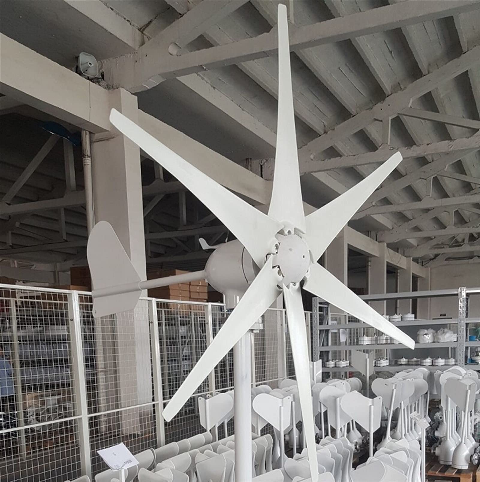 Real 500 W Horyzontalny generator turbiny wiatrowej 12 V 24 V 48 V 3/5 Blades Windmill Strona główna Użyj + 600 W Sterownik ładowarki(Hoop base,3 BLADES_48V_500W)
