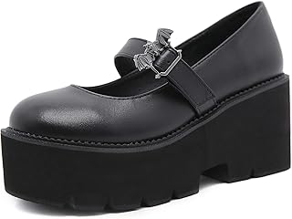black platform shoes amazon