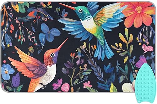 Miniatura 41 de Alfombrilla de planchar y almohadilla magnética resistente al calor, manta de planchado portátil de viaje, fundas para tabla de planchar de 27.6 x