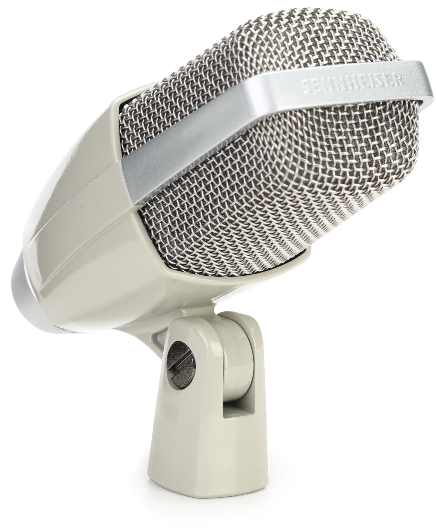 Sennheiser 80th Anniversary Edition MD 421 Kompakt with MZH Drum Microphone Clip - Vintage Gray