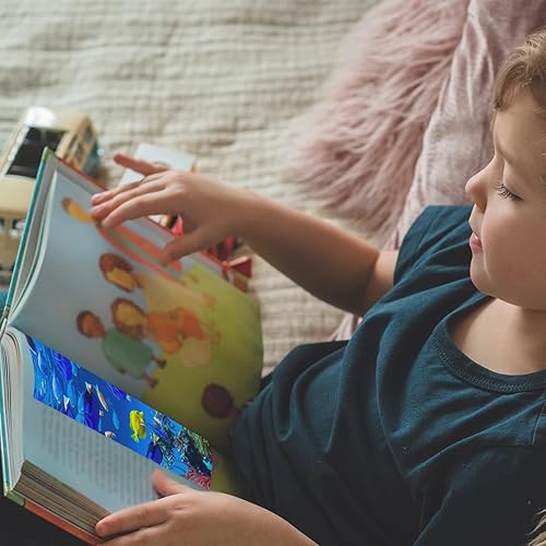 Miniatura 6 de 200 marcadores a granel de animales marinos para niños, 50 diseños de marcadores de libro para estudiantes, de doble cara, lindo marcador de libro