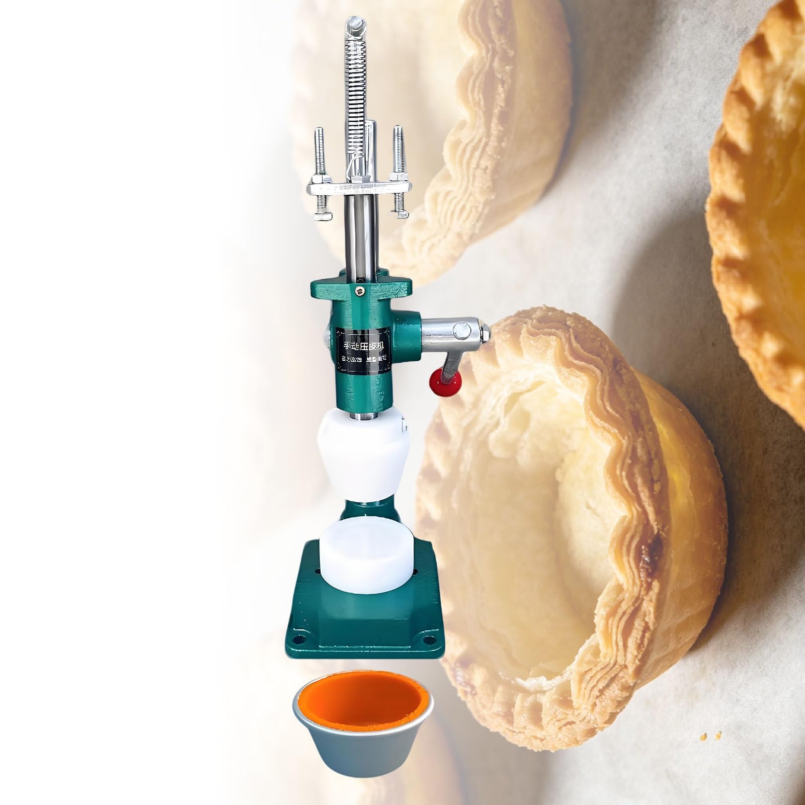Ymnogjie Egg Tart Machine,Manual Custard Tart Shell Maker,Hand Press Tool for Baking Pie Shells,Pastries,Mini Pies SN6022
