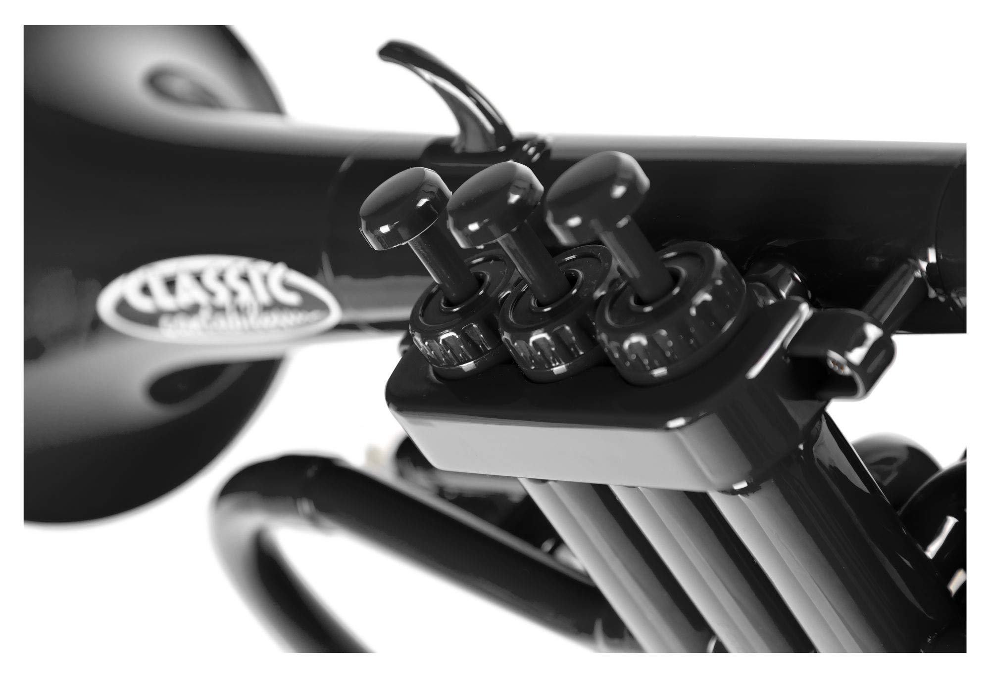 Classic Cantabile MardiBrass Bugle en ABS - Pistons Perinet - 600g léger - Perçage : 11,5 mm - avec embouchure et housse - noir