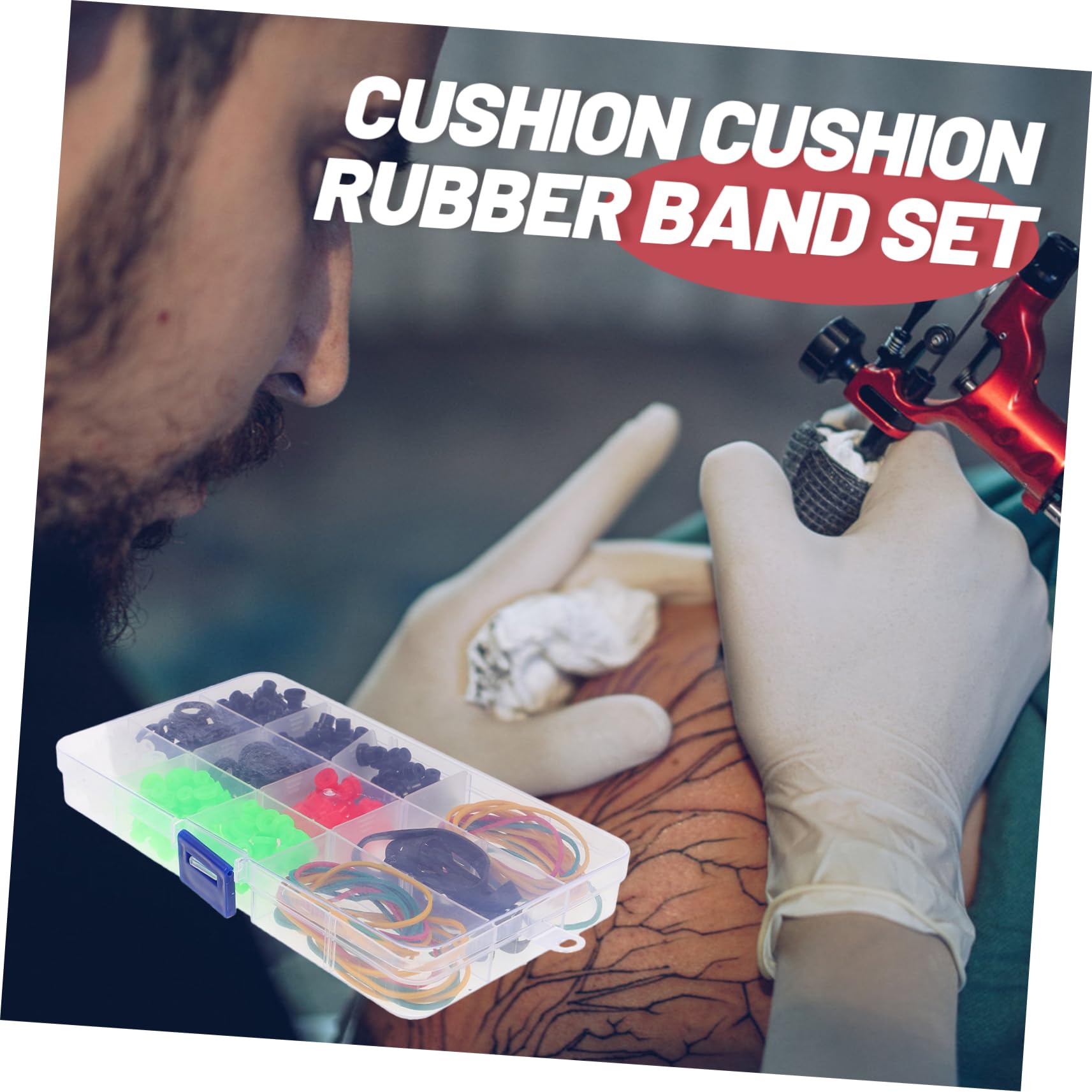 minkissy 810stücke Pin Cushion Mit Anti-vibrationsschürze Teiliges Gummiband-kit Zufälliger Farbe Für -künstler Und -projekte Stabilisiert Und Verhindert Vibrationen