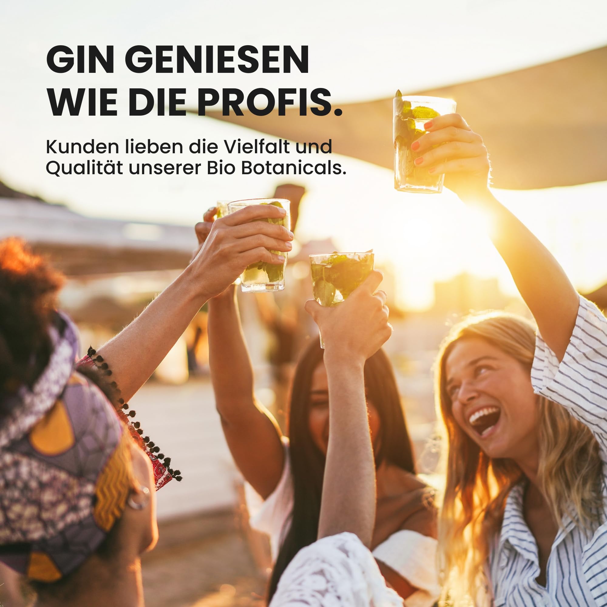 UMBRELLA Set regalo Gin Botanicals – 6 spezie di gin premium di qualità biologica con ricette, confezione regalo fai da te con additivi di gin di alta qualità per intenditori e appassionati di gin